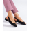 Klasické dámské černé  sandály na plochém podpatku