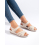 Luxusní  sandály hnědé dámské platforma